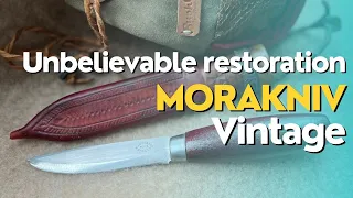 Old Knife Restoration : Morakniv knife 1950-1960s