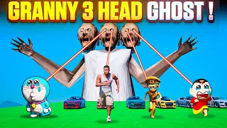 Granny Try To Kill Shinchan Shiva & Little Singham😱Double Mega Ramp Challenge😡