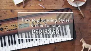 Playing "Little Brown Jug" with the Yamaha PSR-E360 keyboard