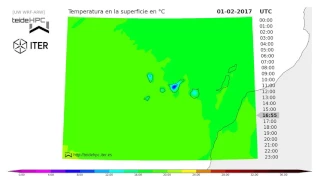 Canary Islands Temperature forecast: 2017-02-01