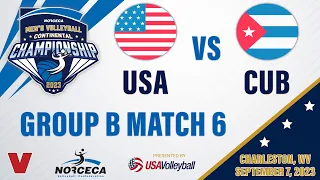 🇺🇸 USA vs 🇨🇺 CUBA | 2023 Men's NORCECA Championship Group Play