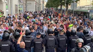 Москва: митинг в поддержку кандидатов. Часть 2 | 27.07.19