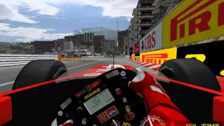 A lap around Monaco driving a Ferrari F2001