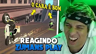 PIUZINHO REAGINDO AO ZUMAS PLAY DANDO FUGA !!