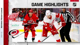 Red Wings @ Hurricanes 4/14 | NHL Highlights