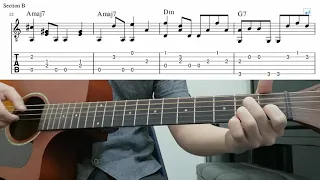 Love Story (Francis Lai) - Easy Fingerstyle Guitar Playthrough Tutorial Lesson With Tab