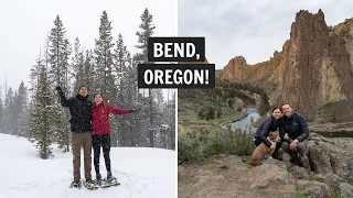 The BEST 4 Days in Bend, Oregon! (FOOD, Snowshoeing, Tumalo Falls, Newberry Volcano, & Smith Rock)