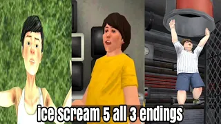 ice Scream 5 All 3 Endings