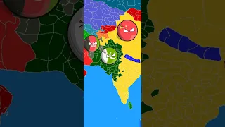 India🇮🇳 VS China🇨🇳+Pak🇵🇰+Afg🇦🇫+USSR🇷🇺||WW3 in nutshell😱😰😱😱😱||#viral #shorts #countryballs #geography