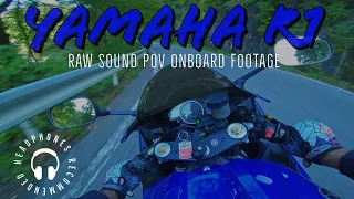 [RAW SOUND] Yamaha R1 Onboard POV - Beautiful Road in Japan
