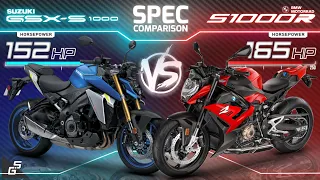 Suzuki GSX-S1000 vs BMW S1000 R ┃Supernaked Spec Comparison
