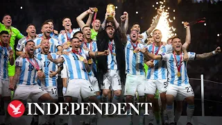 Watch again: Argentina team returns after World Cup victory