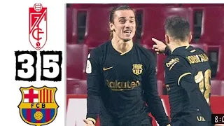 Granada vs Barcelona 3-5 | All gols  Goals & Highlights 2021