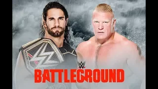 Brock Lesnar Vs. Seth Rollins - WWE Championship - BattleGround 2015 Highlight