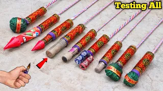 Different Types Of Rocket Combos Testing | Diwali Fireworks Combo Experiment | Crackers Testing