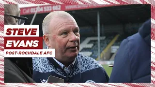 Steve Evans' reaction | Rochdale AFC 2-0 Stevenage