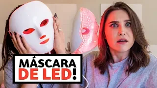 Máscara facial DE LED! FUNCIONA MESMO? | Lu Ferreira | Chata de Galocha