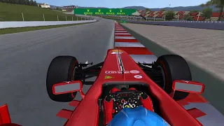 rFactor F1 2013 Fernando Alonso onboard Barcelona