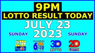 9pm Lotto Result Today July 23 2023 (Sunday)
