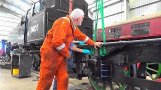 work progress on locomotives at B&KR