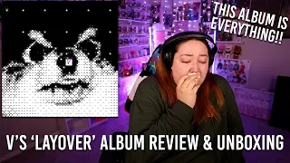 V's "Layover' Album Review & Unboxing #taehyung #reaction #layover #bts