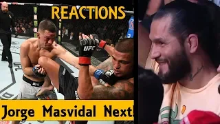 MMA Reacts to Nate Diaz Defeat Anthony Pettis, Jorge Masvidal Call Out - UFC 241