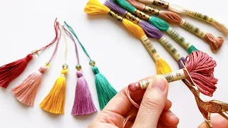 How to Make Embroidery Thread Tassels [ Easy DIY ]