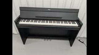 Yamaha Arius YDP-S52 black Digital Piano Slimline space saver stock number 24249