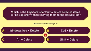 Keyboard Shortcuts Quiz - Part 2/5 | 25 Questions | Computer GK | Microsoft Windows & Google Chrome