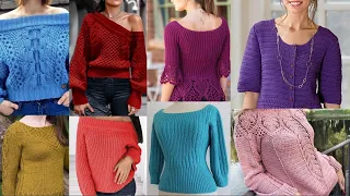 very elegant & most popular Crochet Knitted boho Blouse & top designes/top fashion
