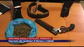 Etg - Cabiate, nasconde droga e un fucile in casa, arrestato