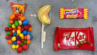 Satisfying Video I Unpacking KitKat I Unpacking Sweets Yummy Rainbow Lollipops I ASMR