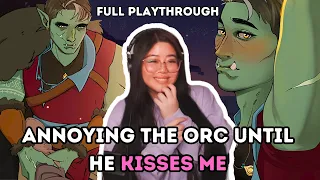 Annoying Him Till He Kisses Me | A Tavern At Night: Firelight | Visual novel dating sim game