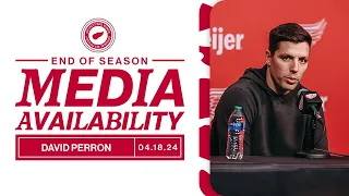David Perron 2023-24 Detroit Red Wings End of Season Media