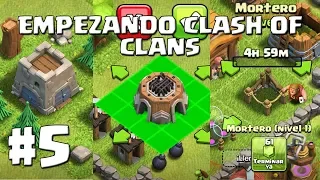 Construimos el Mortero y el Laboratorio en TH3! Castillo del Clan #5 - EMPEZANDO CLASH OF CLANS