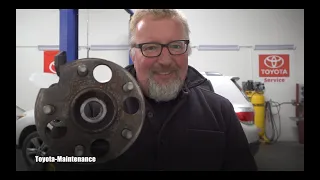 How to replace rear wheel bearing on Toyota Highlander