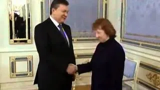 Сегодня Янукович встретился с Кэтрин Эштон