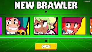 MANDY LUCKY WHEEL!!!😍🎁 NEW BRAWLER and GIFTS - Brawl Stars (concept)