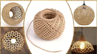 3 Wonderful Jute String and Balloon Chandelier Making - Jute String Lighting Projects