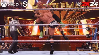 WWE 2K24 Triple H vs Batista - No Hold Barred Match at Wrestlemania | Xbox [4k60]