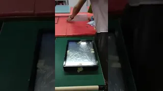 How to seal ir touch frame with glass with silicone