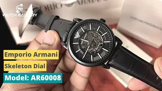 Emporio Armani Skeleton Dial Men's Watch | AR60008 | Watch Gallery