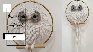 Macrame Owl Wall Hanging Tutorial for Beginners @NanaUkhanaMacrame