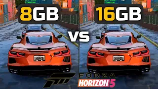 Forza Horizon 5 ► 8GB vs 16GB - Ram Test