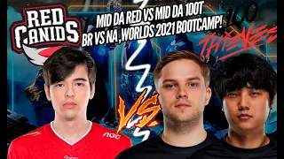 AVENGER VS ABBEDAGGE E SSUMDAY, CONFRONTO DIRETO NO MID! 100T VS RED CANIDS! BOOTCAMP WORLDS 2021!