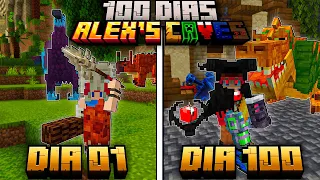 SOBREVIVI 100 DIAS NO ALEX'S CAVES NO MINECRAFT - O FILME