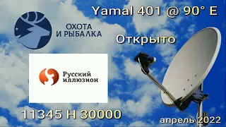 90E Yamal 401 Каналы открытые на частоте 11345 Н 30000