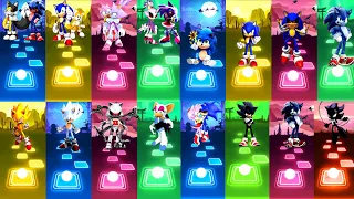 All - Sonic Tails Exe vs Sonic Tails vs Sonic Exe vs Heyper Sonic | Tiles Hop EDM Rush