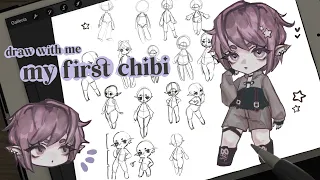 ♡ my first chibi character ✦ draw with me [full process + chill music]