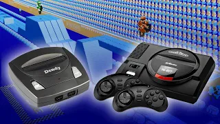 Разные игры на NES 8 bit и Sega Mega Drive 16 bit